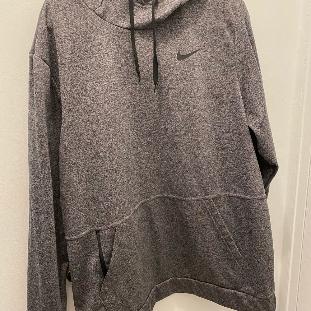 NIKE DRI-FIT GREY HOODIE - Size XXL